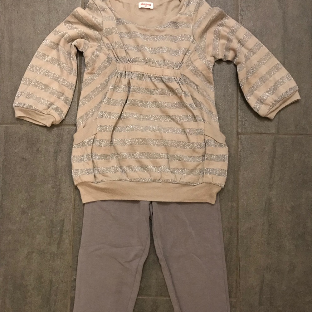 Ella Moss Girls Shirt and Pants Outfit